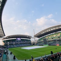 Photo taken at Jeonju World Cup Stadium by relier S. on 5/13/2023