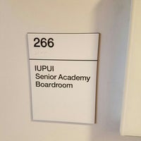 Photo taken at IUPUI: Campus Center Senior Academy Boardroom by Aaron H. on 4/29/2016
