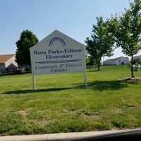 Photo taken at Rosa Parks-Edison Elementary by Aaron H. on 5/24/2016