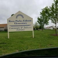 Photo taken at Rosa Parks-Edison Elementary by Aaron H. on 5/2/2016