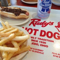 Photo taken at Rudy&amp;#39;s Hot Dog by Andrea R. on 5/25/2014