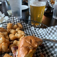 Photo taken at The Flying Pig Burger Co by Adam M. on 7/16/2021
