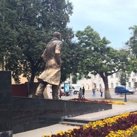 Photo taken at Памятник Платонову by Елена З. on 9/16/2018