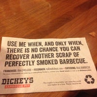Photo taken at Dickey&amp;#39;s Barbecue Pit by Kristen F. on 8/9/2013
