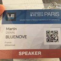 Photo taken at LeWeb 2014 by Martin D. on 12/9/2014