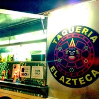 Photo taken at Taqueria El Azteca Taco Truck by Kar on 4/18/2013