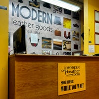 Photo taken at Modern Leather Goods &amp;amp; Repair by Abdullah Z. on 3/8/2023