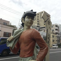 あしたのジョー立つんだ像 台東区の野外彫刻