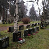 Photo taken at Oulun hautausmaa by Lotta R. on 11/16/2012