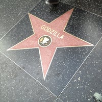 Photo taken at Godzilla&amp;#39;s Star, Hollywood Walk of Fame by Thirsty J. on 12/30/2012