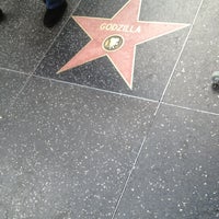 Photo taken at Godzilla&amp;#39;s Star, Hollywood Walk of Fame by Thirsty J. on 12/30/2012