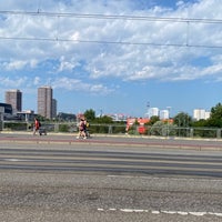 Photo taken at Warschauer Brücke by Da N. on 8/20/2023
