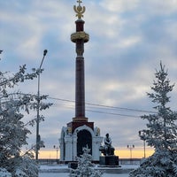 Photo taken at Памятник П. И. Бекетову by Vasily K. on 12/10/2021