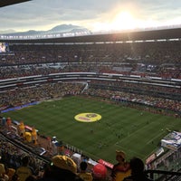 Photo taken at Estadio Azteca by Miguel Angel R. on 12/28/2014