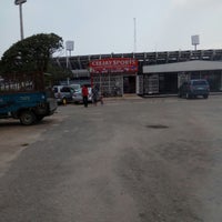 Photo taken at Lagos National Stadium by Temidire O. on 12/1/2017