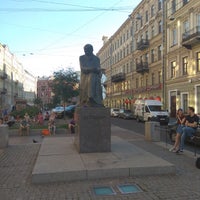 Photo taken at Памятник Достоевскому by Артем Д. on 7/24/2018