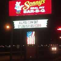 Photo taken at Sonny&amp;#39;s BBQ by Ron M. on 3/28/2013