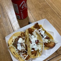 Photo taken at Best Fish Taco in Ensenada by Alex R. on 6/28/2022