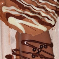 Feet in molten Chocolate