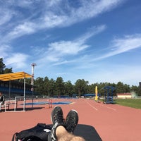 Photo taken at Стадион им. Е. Елесиной by Oleg I. on 5/4/2016