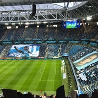 Photo taken at Gazprom Arena by Y Y. on 8/6/2017