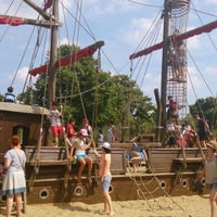 Photo taken at Pirate Ship by natalie p. on 7/14/2013