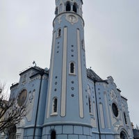 Photo taken at Kostol sv. Alžbety (The Blue Church) by Petri N. on 12/8/2023