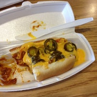 Photo taken at DJ&amp;#39;s Hot Dog Co. by Kenzie K. on 12/3/2012