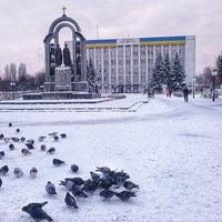 Photo taken at Площа Шевченка by Aleksandr P. on 1/20/2018