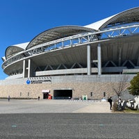 Photo taken at Denka Big Swan Stadium by Muchen M. on 2/18/2024