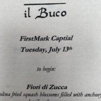 Photo taken at Il Buco by Matt T. on 7/14/2021