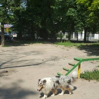 Photo taken at Собачья площадка в комсомольском парке by Alexander I. on 6/18/2016