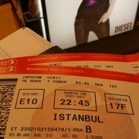 Photo taken at Turkish Airlines (TK) Check-in by Nooch G. on 3/5/2013