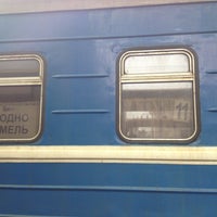 Photo taken at Поезд № 616 Минск — Гомель by Aleksandr S. on 4/12/2013