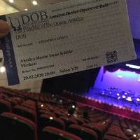 2/20/2020 tarihinde gül G.ziyaretçi tarafından Antalya Devlet Opera ve Balesi'de çekilen fotoğraf