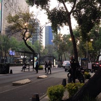 Photo taken at Avenida Paseo de la Reforma by Melissa A. on 12/6/2014