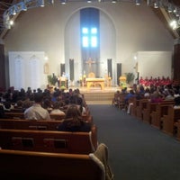 Photo taken at St Monica Church by Ana D. on 11/1/2012
