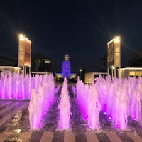 Photo taken at Music Center Plaza by Mark L. on 1/30/2020