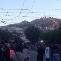 Photo taken at Pink Party in the Castro, Pride 2013 by Becky F. on 6/30/2013