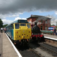 Photo taken at Epping Ongar Railway Real Ale &amp; Cider Festival by Alan P. on 7/20/2019