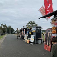 Photo taken at Tsujido Beach by shu i. on 4/7/2024