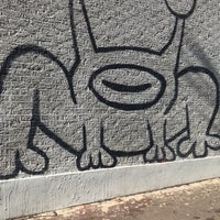 Photo taken at Hi How Are You? | Jeremiah the Innocent Frog. (1993) mural by Daniel Johnston by Pablo G. on 4/25/2019