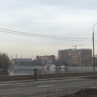 Photo taken at Дербеневская набережная by Egor K. on 4/4/2018