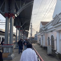 Photo taken at Ж/Д станция Подольск by Egor K. on 10/4/2020