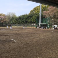 Photo taken at 北区中央公園野球場 by Jicky on 4/12/2015
