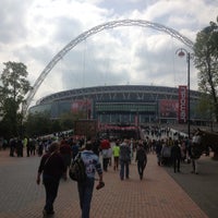 Photo taken at Wembley Stadium by Simon C. on 5/19/2013