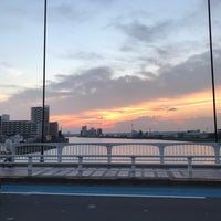 Photo taken at 尾竹橋 by Ryo I. on 8/30/2021