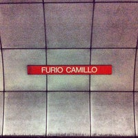 Photo taken at Metro Furio Camillo (MA) by Antonio P. on 2/13/2013