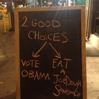 Photo taken at JoeDough Sandwich Shop by Jordan S. on 11/6/2012