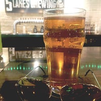 Photo taken at 5 Lakes Brewing Co by Elise T. on 3/23/2019